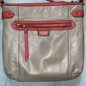 Coach  Daisy Spectator Crossbody bag   Tan coral /Hot pink accents  Shoulder Bag
